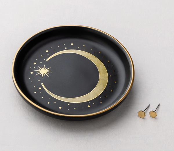 Crescent Jewelry Dish & Earring Set