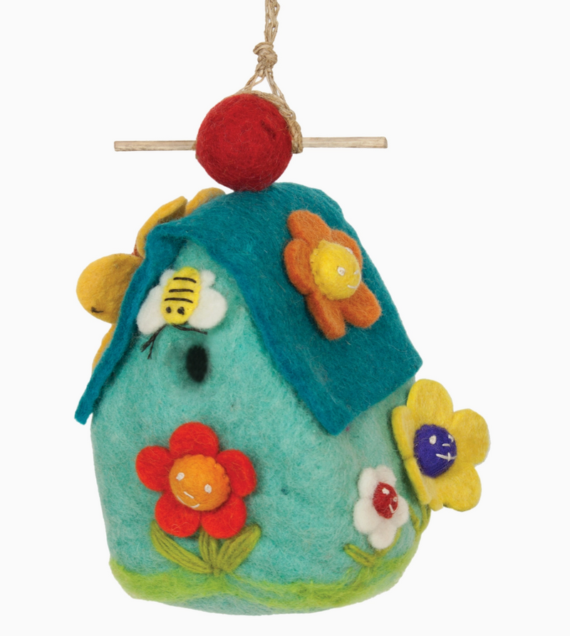 Flower House Birdhouse