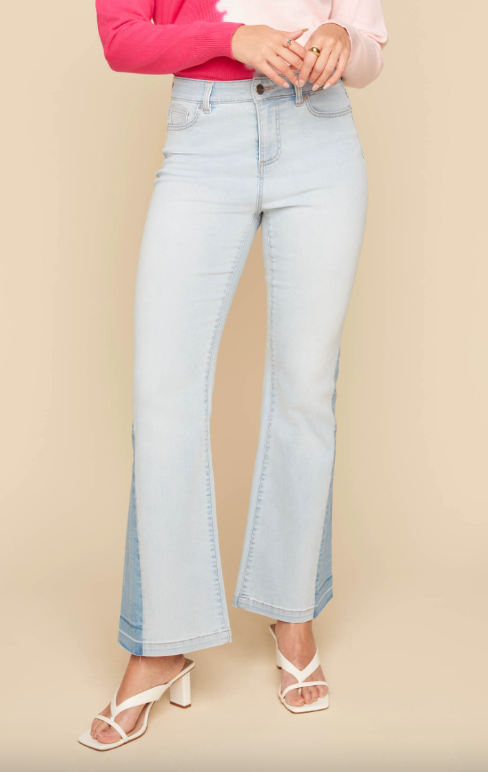 Bleach Wash Flare Jean