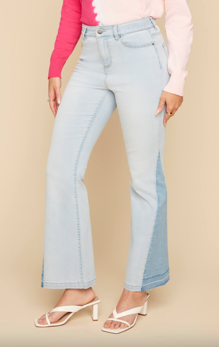 Bleach Wash Flare Jean