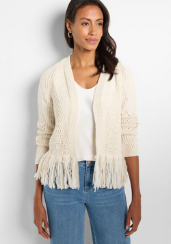 Tape Fringe Cardigan