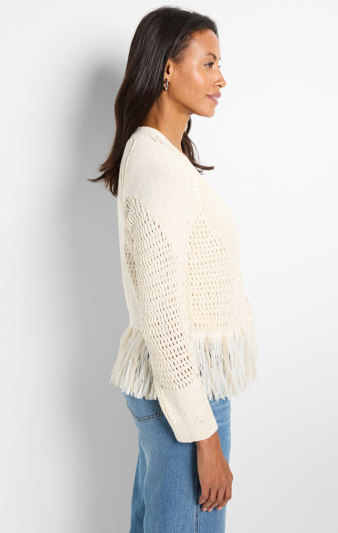 Tape Fringe Cardigan