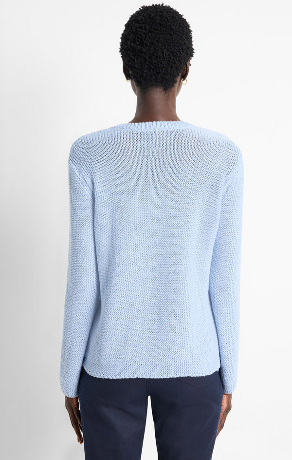 Powder Blue Crimpy Cord Sweater