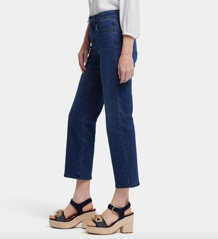 Ibiza Blues Straight Ankle Jeans