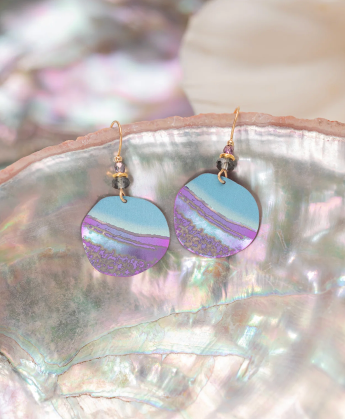 Lavender Rip Tide Earrings