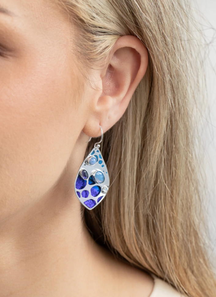 Blue Seashore Dreams Earring