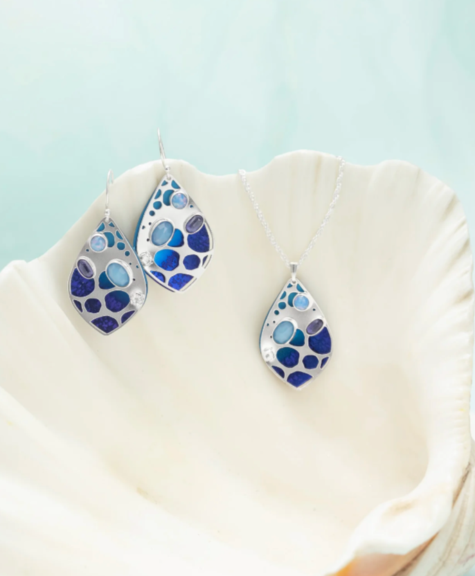 Blue Seashore Dreams Earring