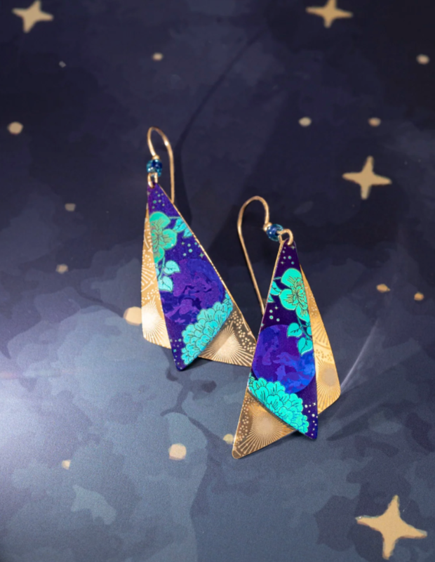 Midnight Blue Caleen Earring