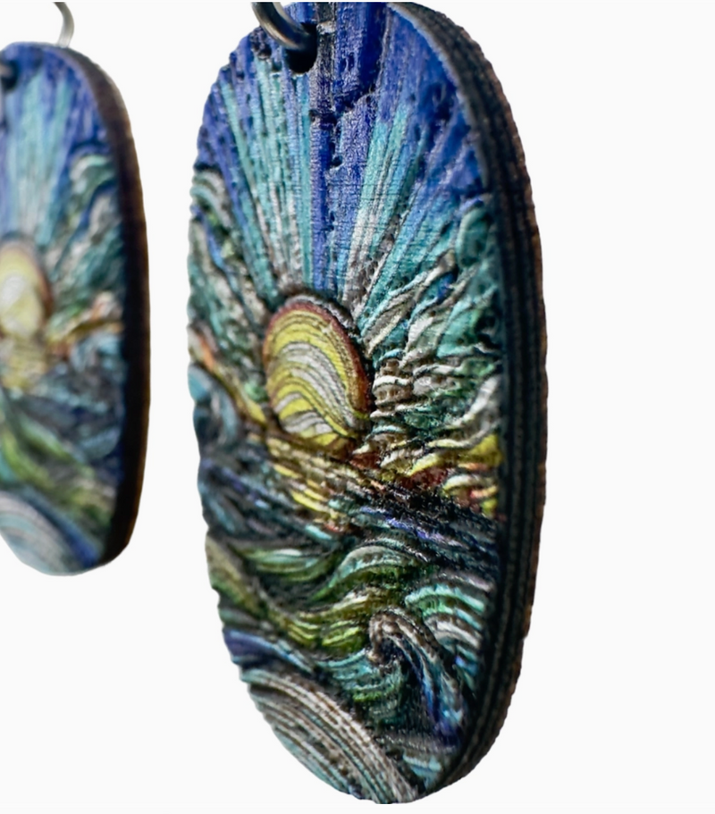 Mosaic Ocean Blossom Earring