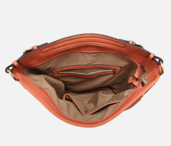 Terracotta Whipstitch Hobo Bag