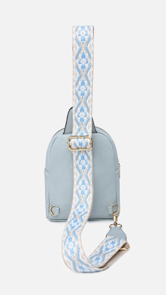 Turquoise Guitar Strap Sling Bag