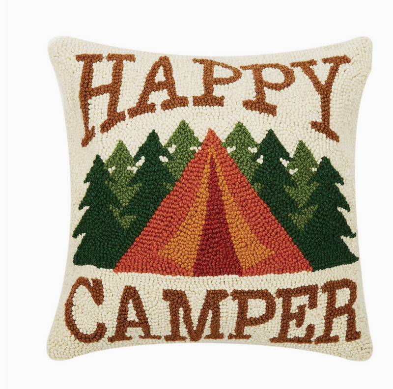 Happy Camper Hook Pillow