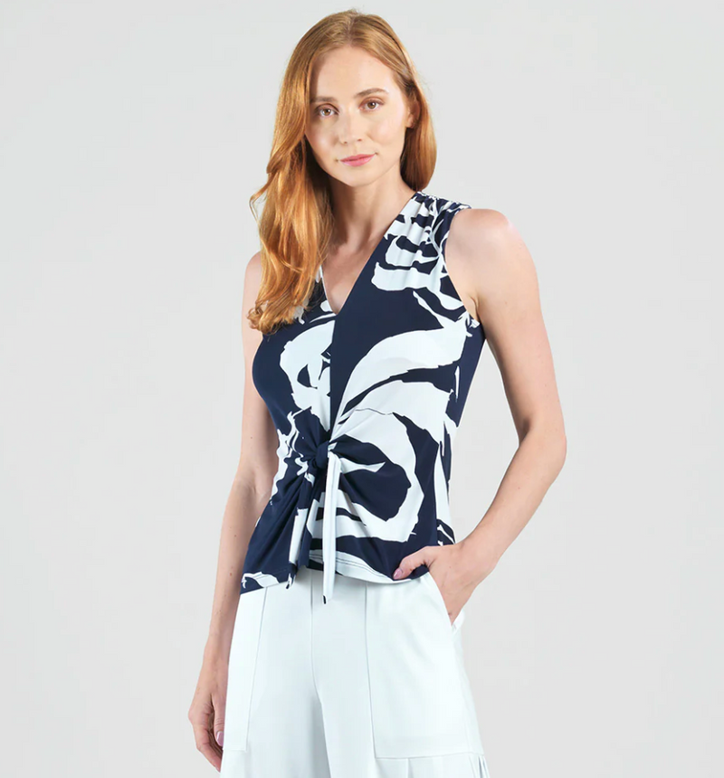 Abstract Branch Front Tie Top