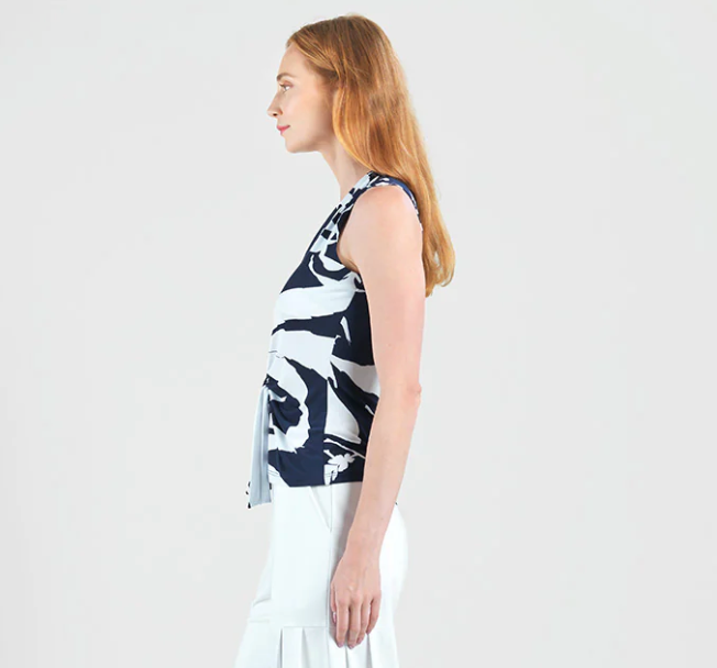 Abstract Branch Front Tie Top