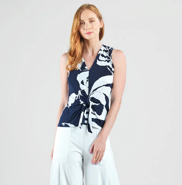 Abstract Branch Front Tie Top