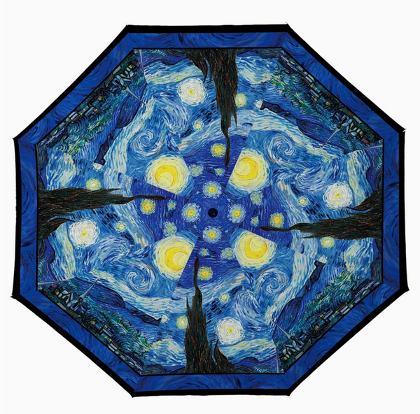 Van Gogh Starry Night Travel Umbrella