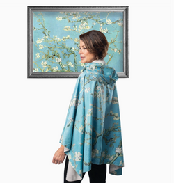 Van Gogh "Almond Blossom" Rain Poncho