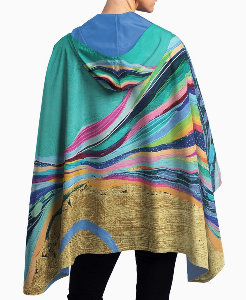 Ettavee "Rainbow Riviera 1" Rain Poncho