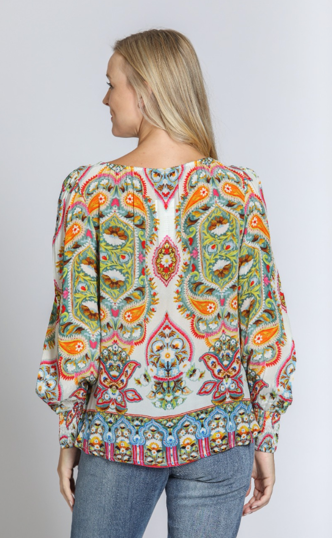 Paisley Mandala Cupro Top