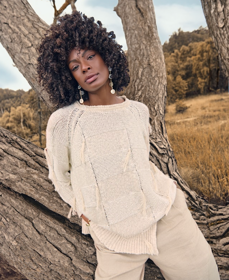 Cotton Knit Pullover Top