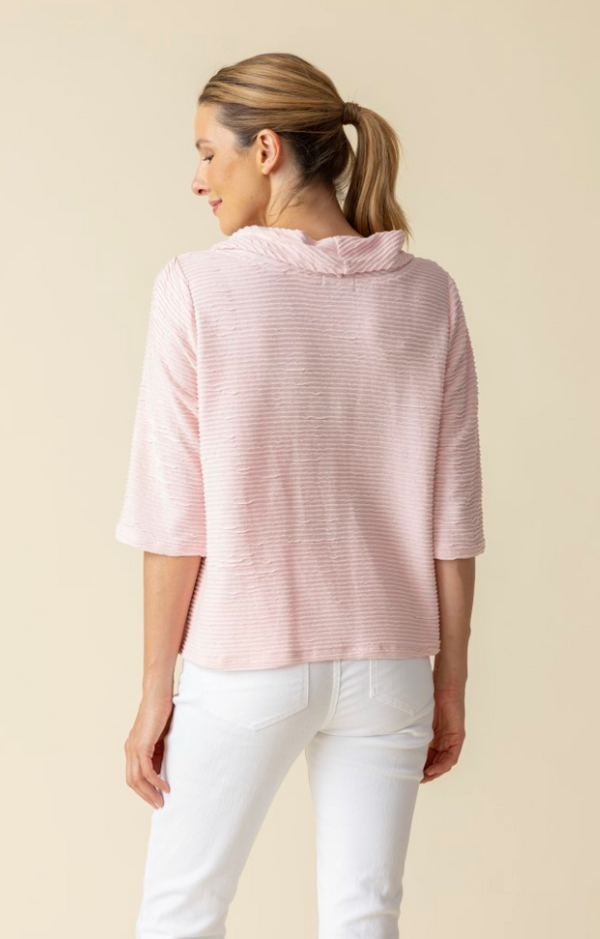 Carnation Ripple Pocket Top