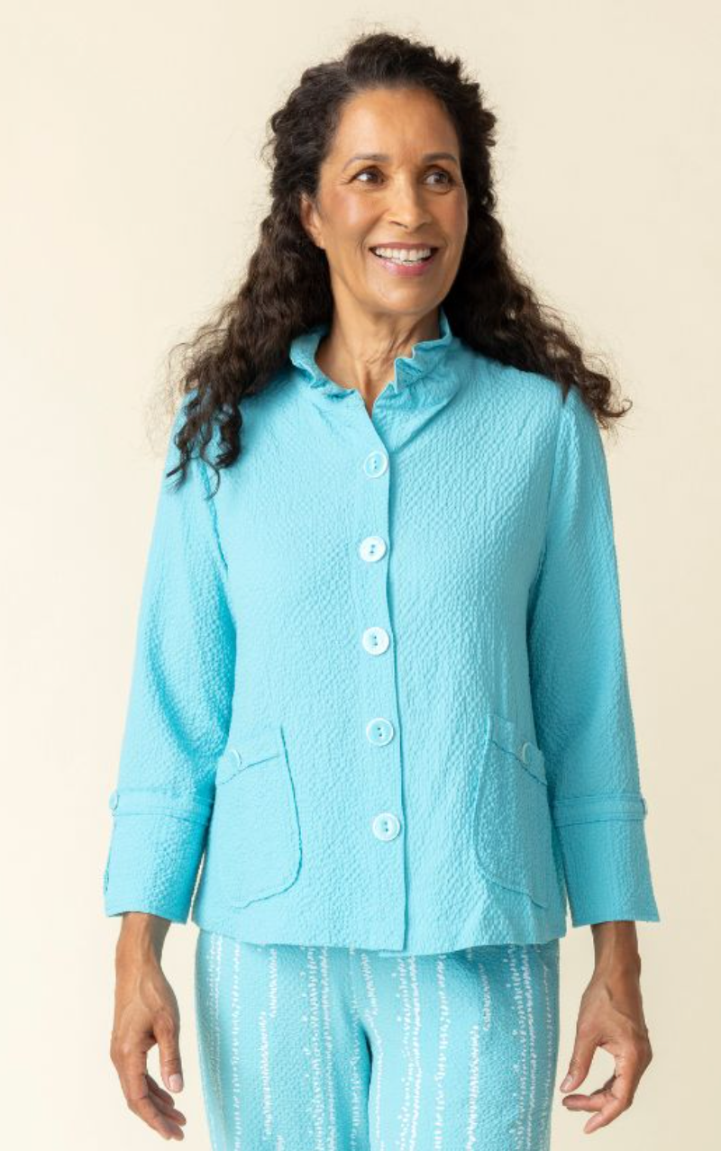 Malibu Crinkle Crepe Jacket