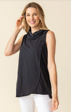 Black Cowl Crossover Tank