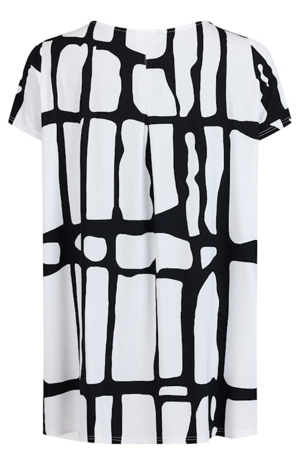 Black & White T-Shirt Dress