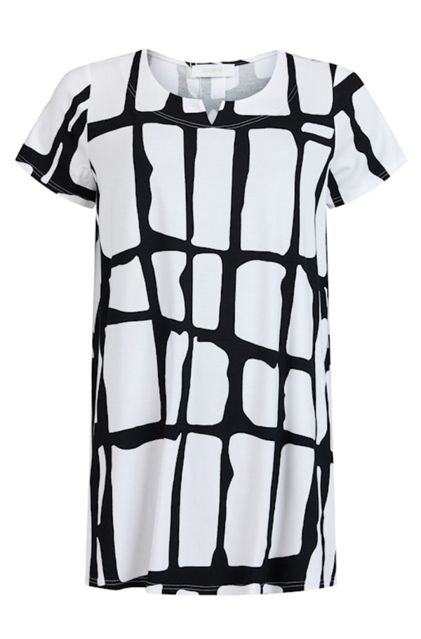 Black & White T-Shirt Dress