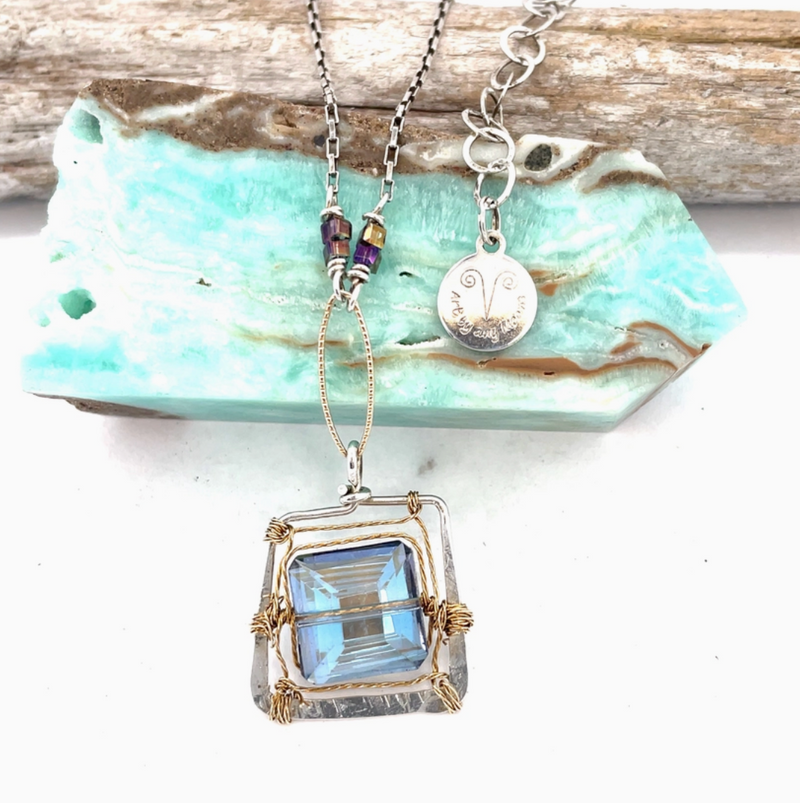 Crystal Tile Necklace