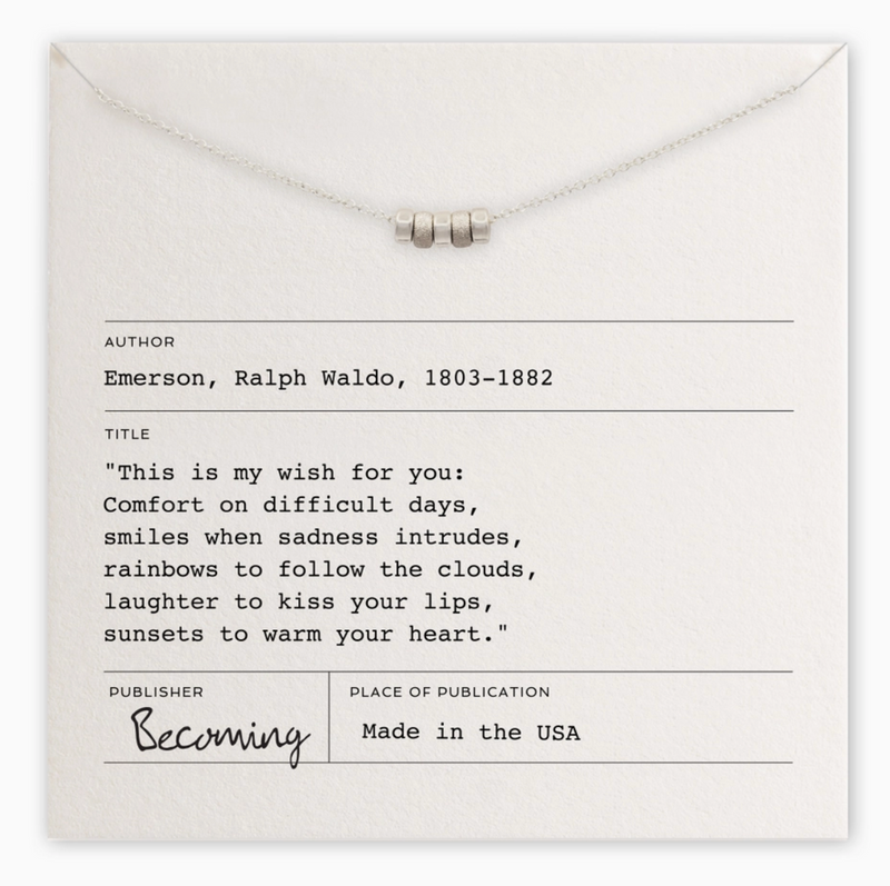 My Wish For You Silver Necklace