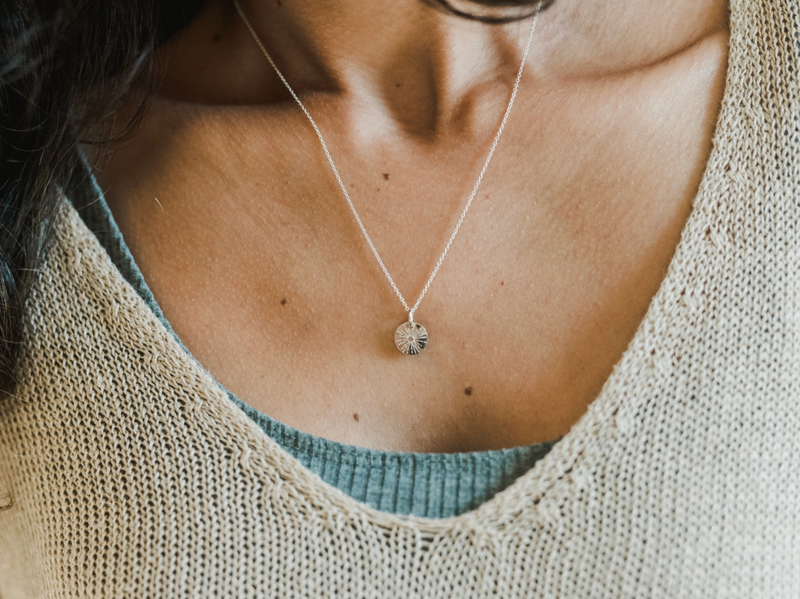 Be the Light Silver Necklace