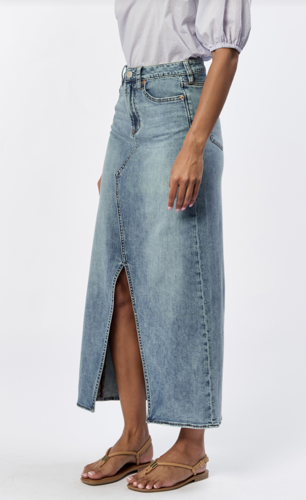 Long Denim Skirt