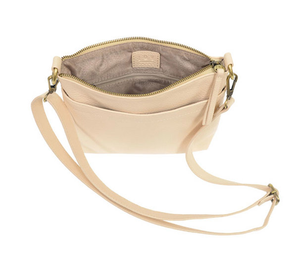 Alabaster Top Zip Crossbody Bag