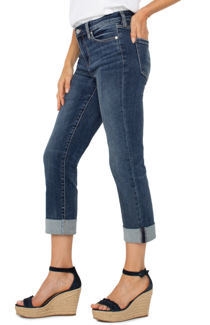 Wells Charlie Crop Roll Jean