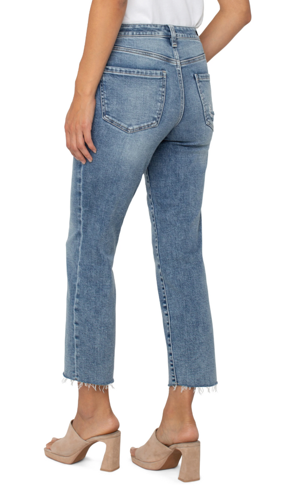 Relaxed Skinny With Cut Hem Pant