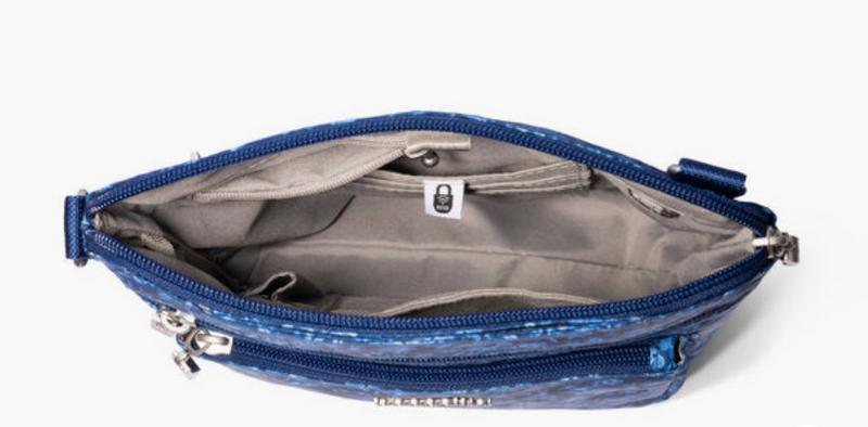 Navy Petal Pocket Bag