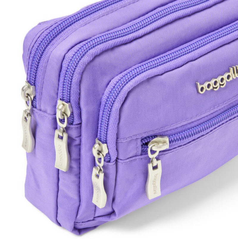 Lavender Surf Triple Zip Bag