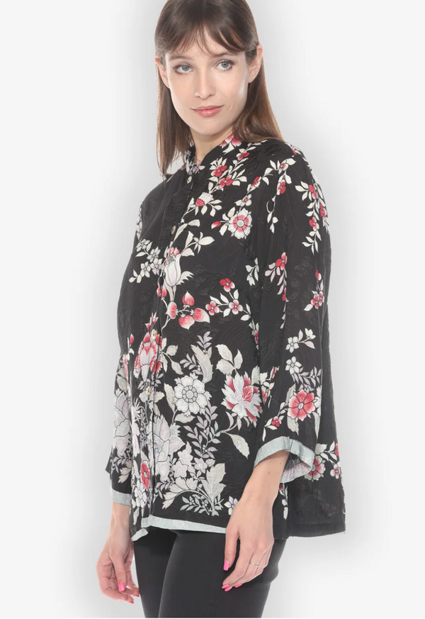 Botanical Garden Silk Blouse