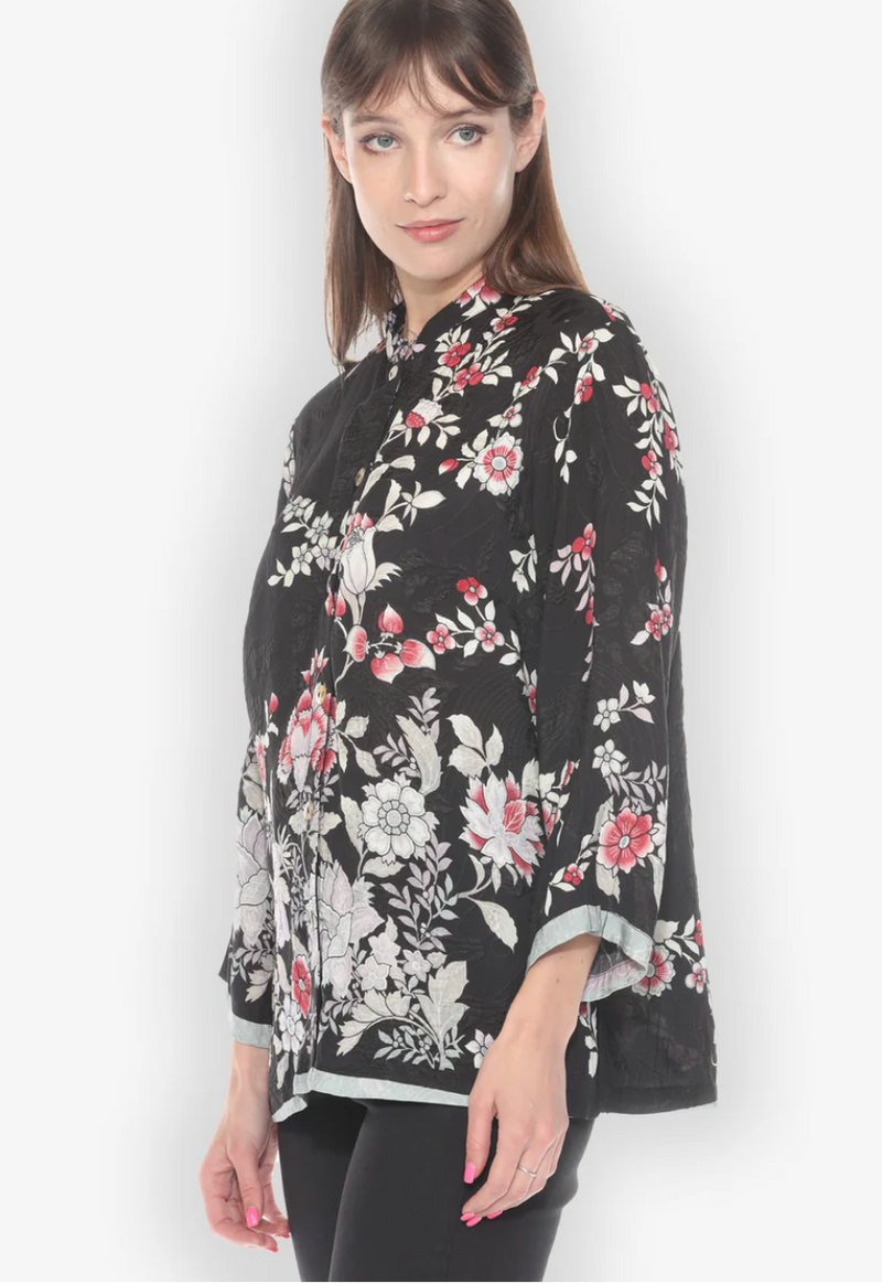 Botanical Garden Silk Blouse
