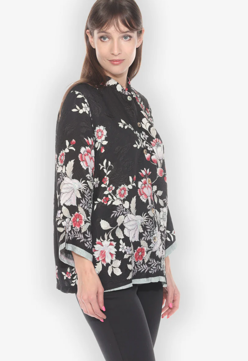 Botanical Garden Silk Blouse