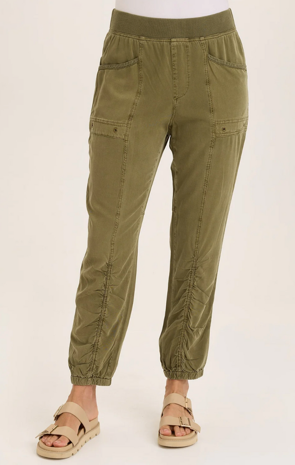 Green Squire Ruched Pant