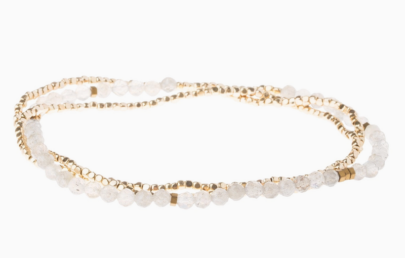 Labradorite Beaded Stacking Bracelet