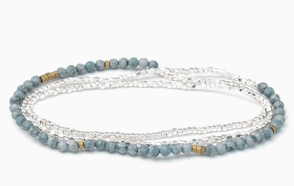 Blue Howlite Beaded Stacking Bracelet