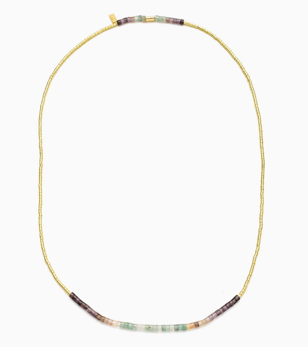 Twilight Gold Ombre Stone Wrap Bracelet