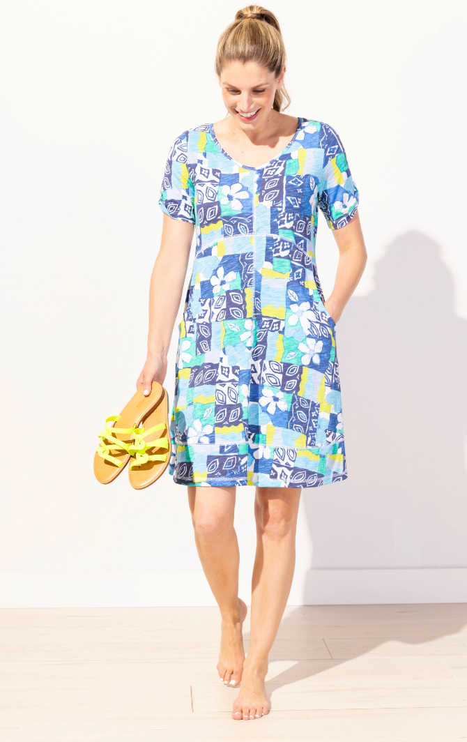 Island Block Bistro Dress