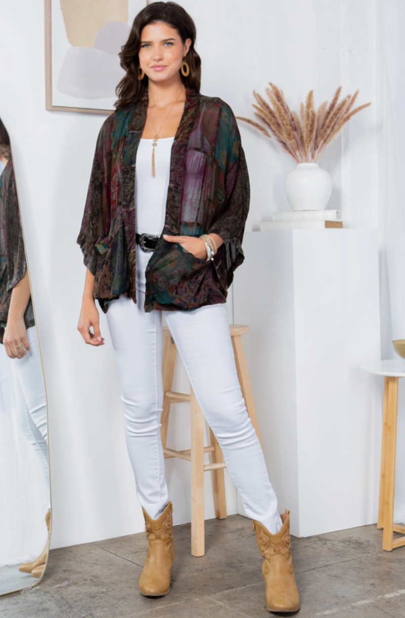 Basil Pocket Kimono