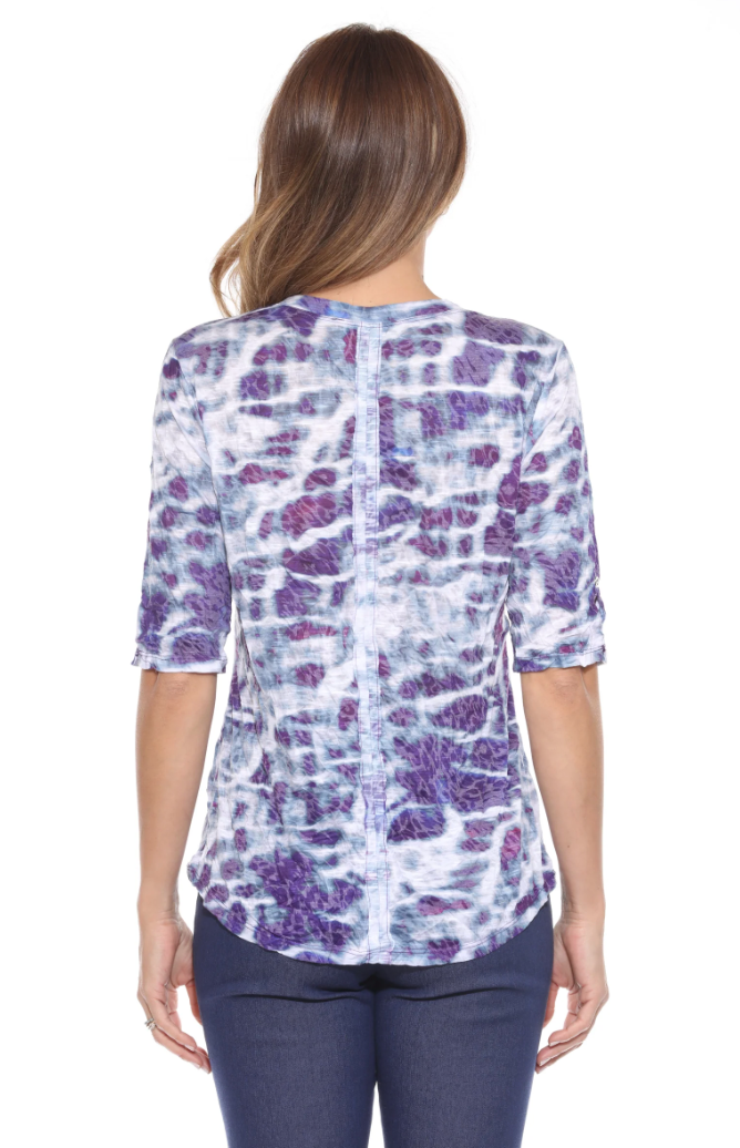 Purple Haze V-Neck Top