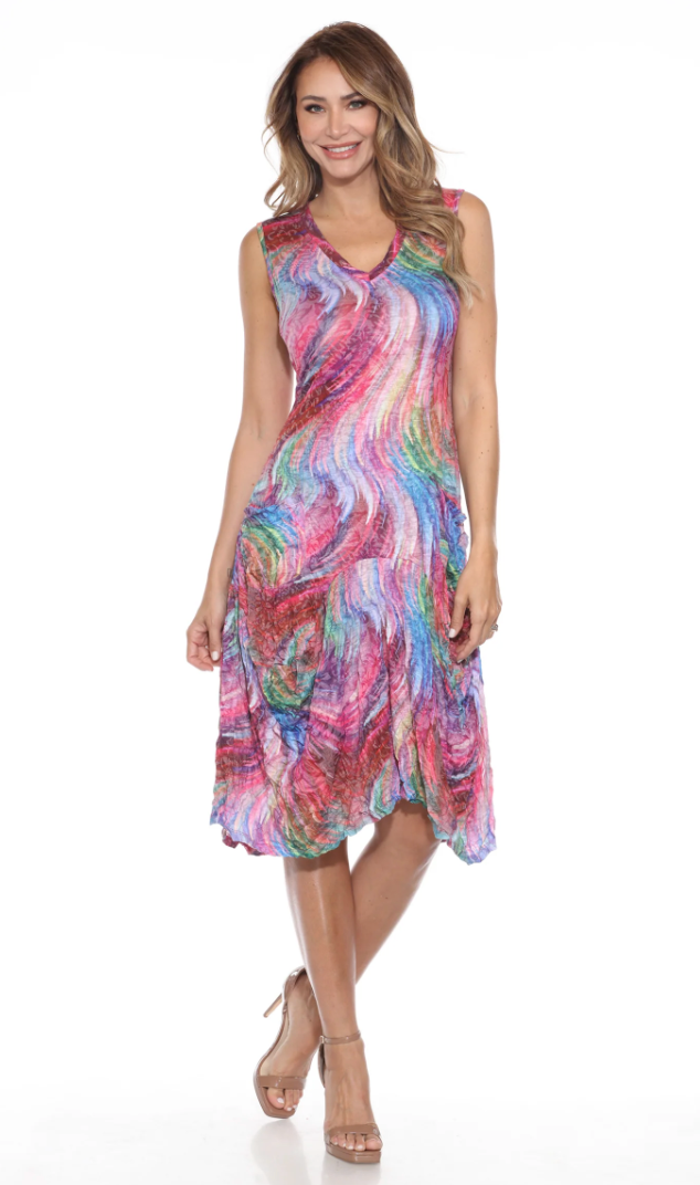 Vibrant Dance Pocket Dress
