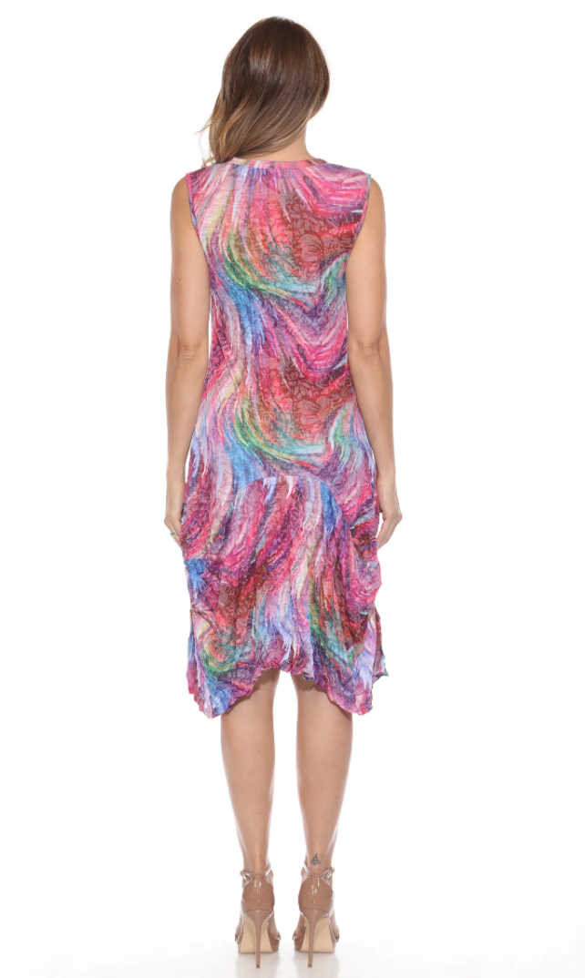 Vibrant Dance Pocket Dress